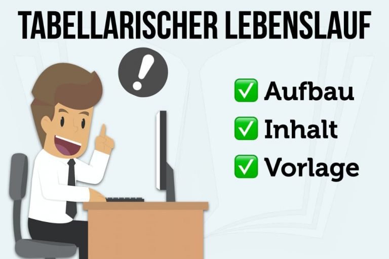 Wie wird der tabellarische Lebenslauf aufgebaut?