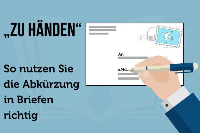 Zu Händen: Wann und wie verwende ich es? | Karrierefragen