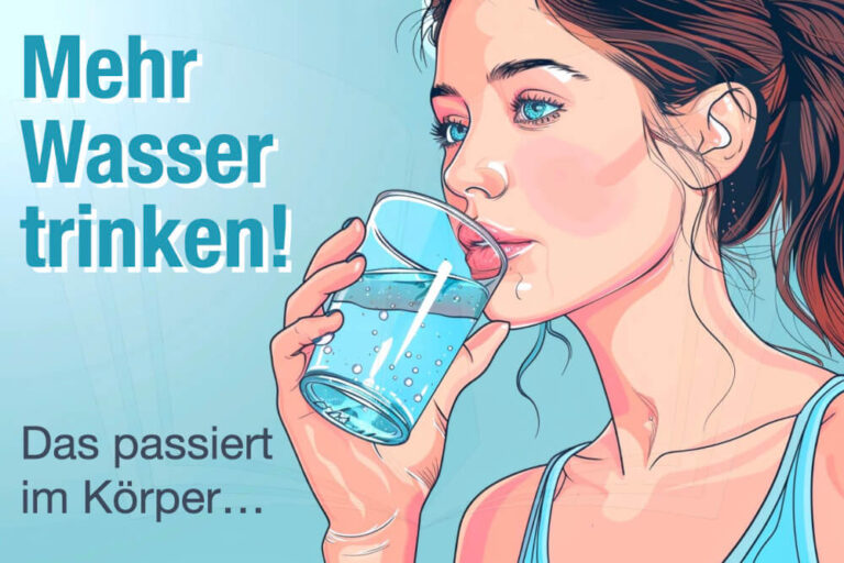 Wasser trinken: Wie viel pro Tag? + Positive Effekte