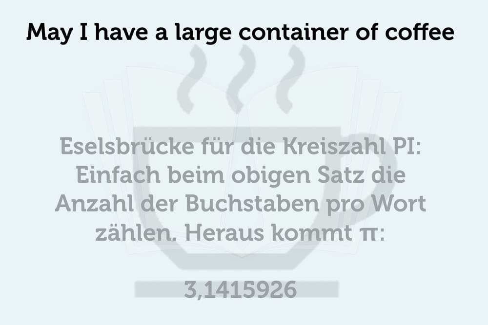 Kreiszahl Pi Auswendig Lernen Symbol Nachkommastellen Berechnen