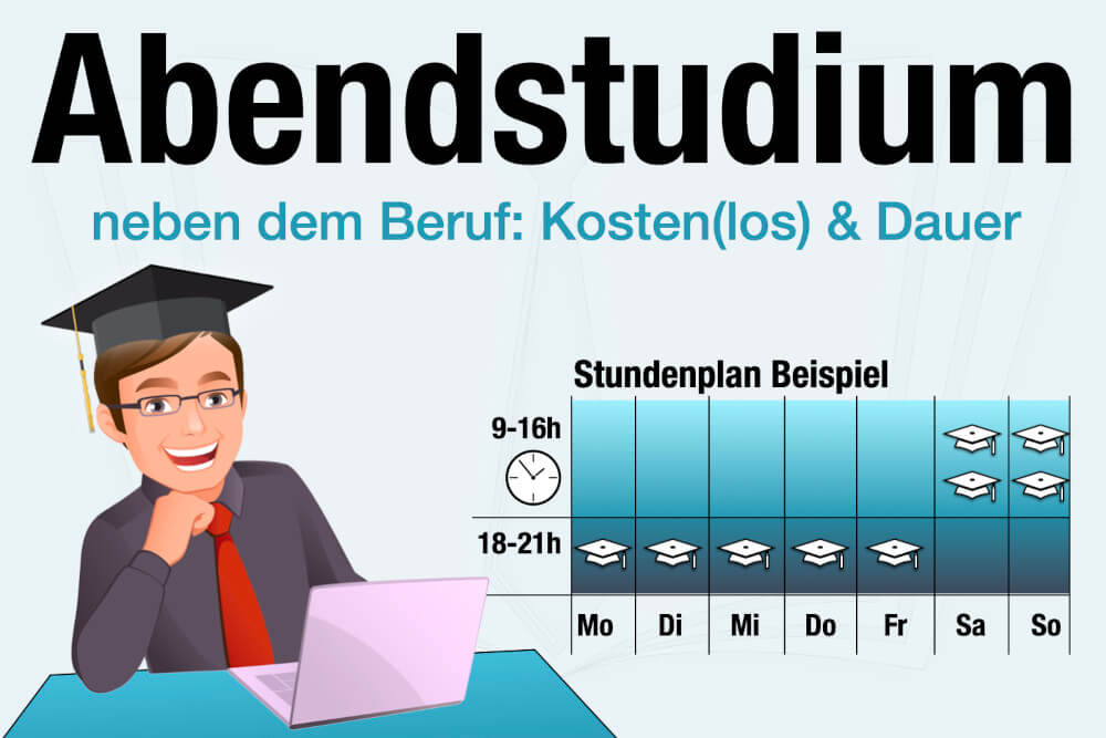 Abendstudium: Kosten, Dauer, Voraussetzungen