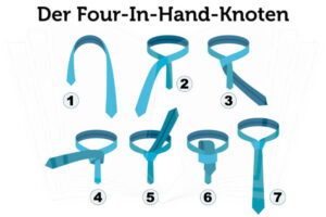 Krawatte Binden Einfach Anleitung Four In Hand Knoten
