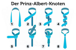 Krawatte Binden Einfach Anleitung Prinz Albert Knoten