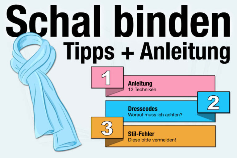 Schal binden: 12 Tipps & Anleitungen für Schalträger