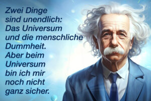 Albert Einstein Zitat Dummheit
