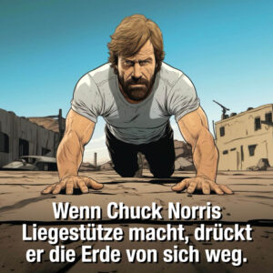 Chuck Norris Witze Liegestuetze