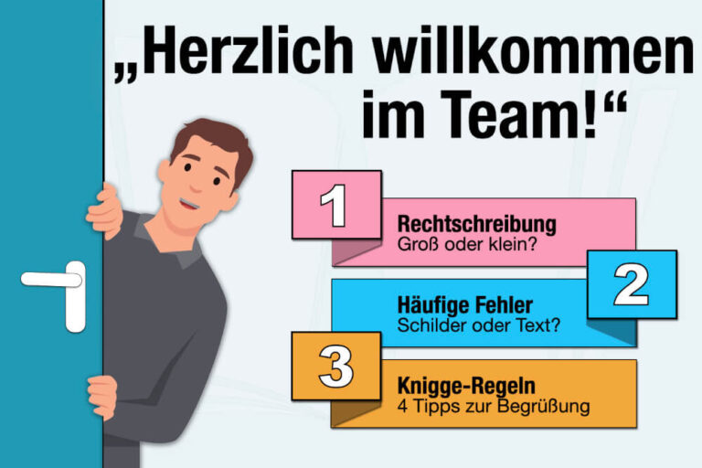 Herzlich willkommen: Groß oder klein? Häufige Fehler!