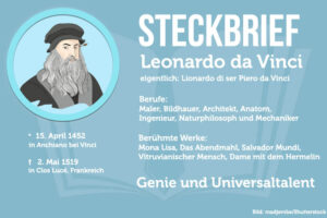 Leonardo Da Vinci Steckbrief Anatomie Zeichnungen Berufe Werke Kindheit Leben